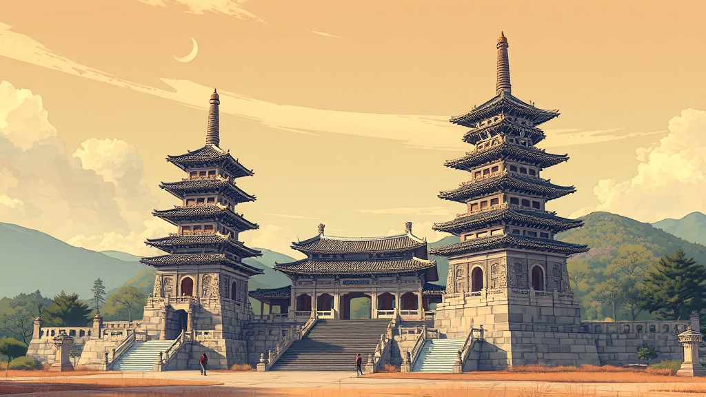 삼성궁, 철학이 담긴 공간 (illustration 스타일)