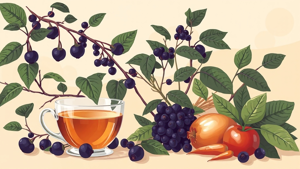 까마중 섭취법: 안전 & 효과 (illustration 스타일)