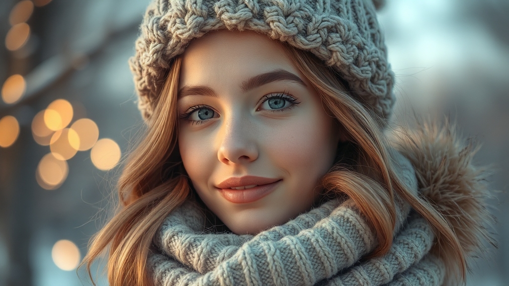 얼굴 및 피부 보정 설정 (realistic 스타일)