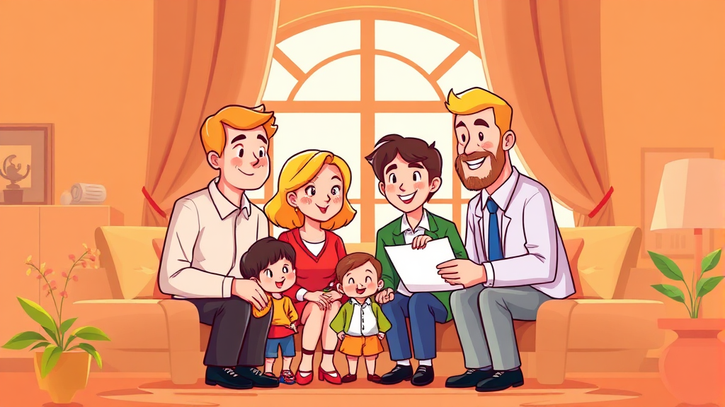 상속세, 슬기롭게 대처하세요! (cartoon 스타일)