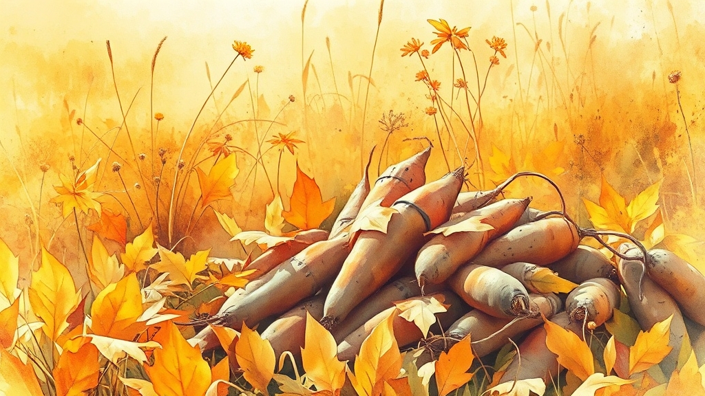 수확 시기, 어떻게 결정할까? (watercolor 스타일)