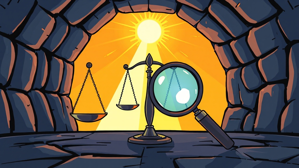 개인파산 면책 심사: 주요 기준 (cartoon 스타일)