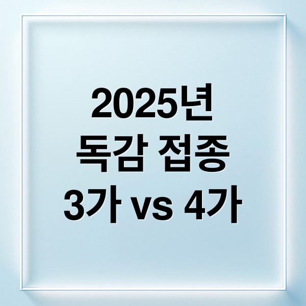 2025년
독감 접종
3가 vs 4가 (2025 독감예방접종 3가 백신,4가 백신 무슨 차이가 있으며 가격과 종류가 어떤게 있는지 자세히 알려줘)