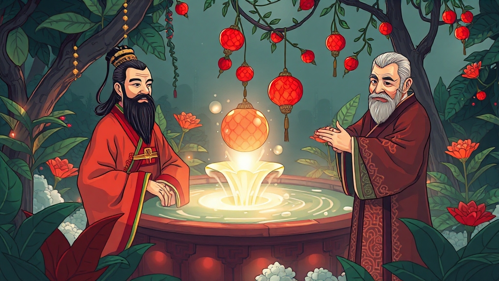 구기자의 흥미로운 역사 (cartoon 스타일)