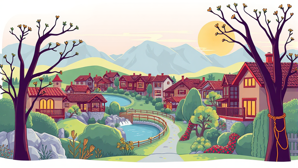 시설 등급별 라이프스타일과 비용 비교 (illustration 스타일)