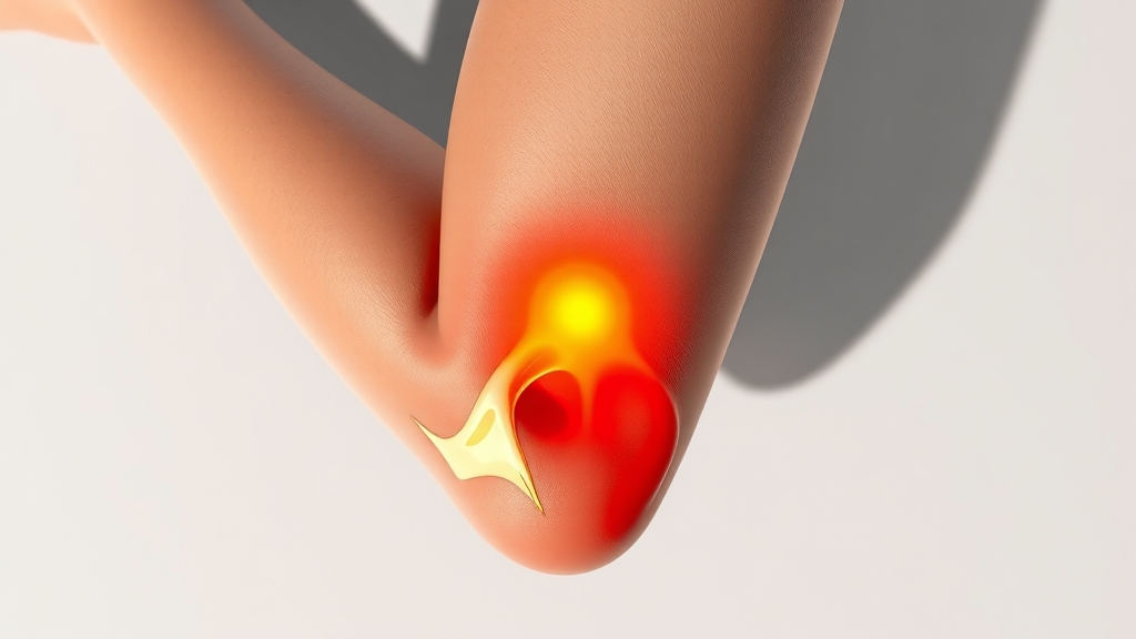 팔꿈치 통증, 주요 원인 (realistic 스타일)