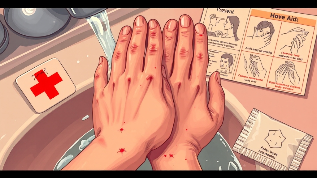 러브버그 물렸을 때 응급 조치 (illustration 스타일)