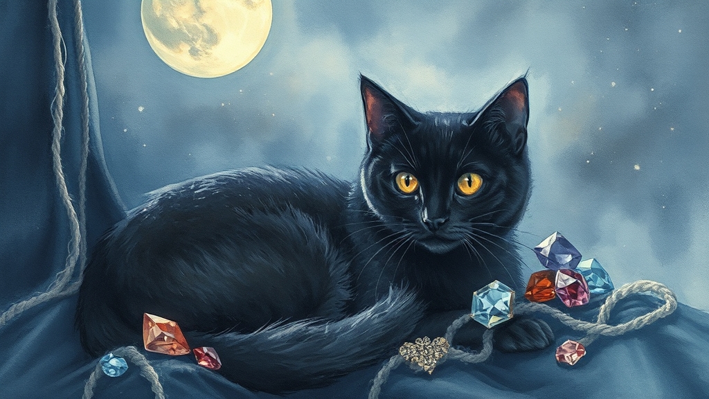 고양이 꿈: 일반적 의미 (watercolor 스타일)