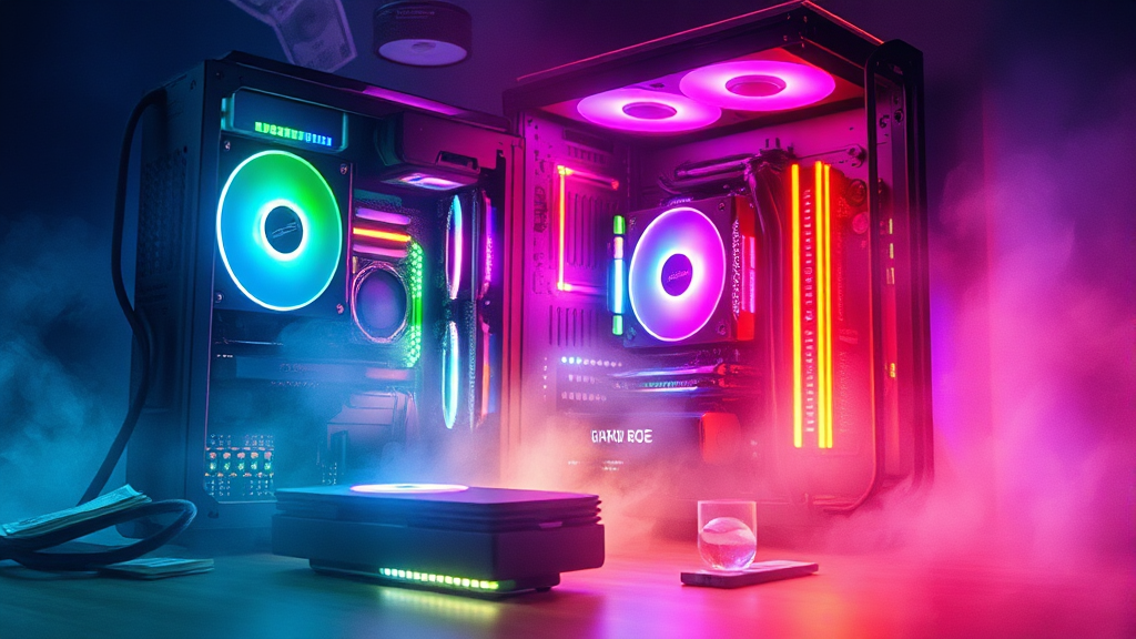 예산별 PC 부품 추천 전략 (watercolor 스타일)