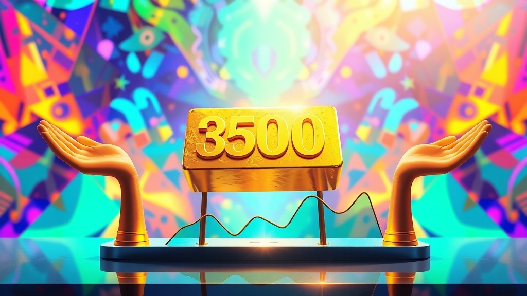 국제 금 시세 현황 및 전망 (illustration 스타일)