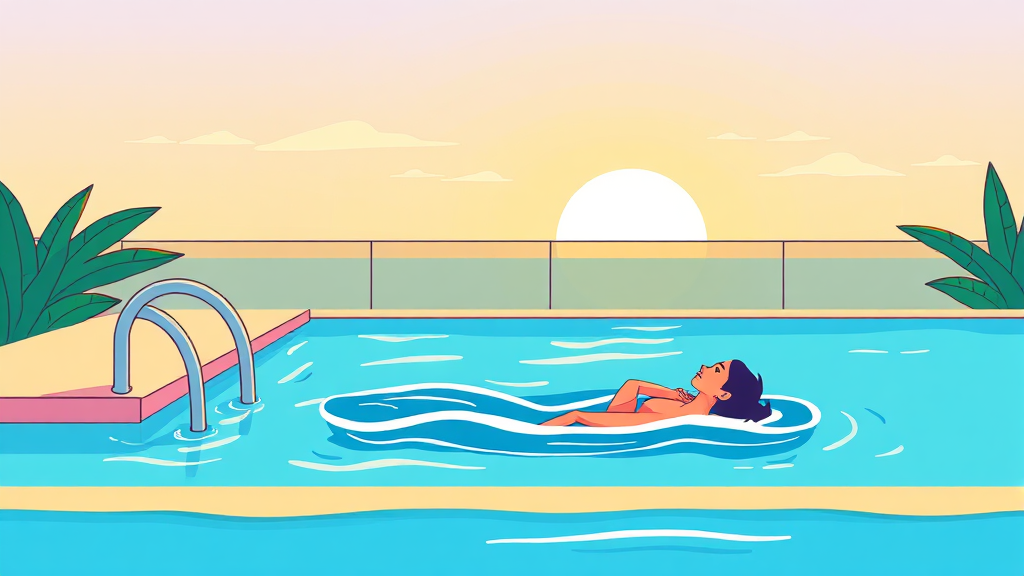 수질 및 청결도 평가 (cartoon 스타일)