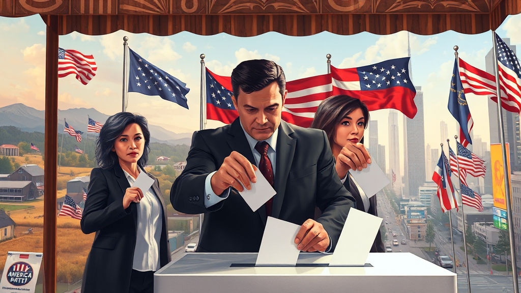 미국 대선, 삼자 구도로 재편될까? (realistic 스타일)