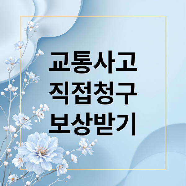 교통사고
직접청구
보상받기 (교통사고 피해자 보험 직접청구권)