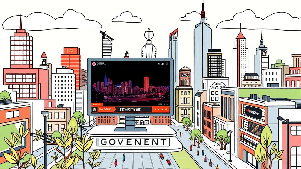 정부, 경제 모델 전환 발표 (illustration 스타일)