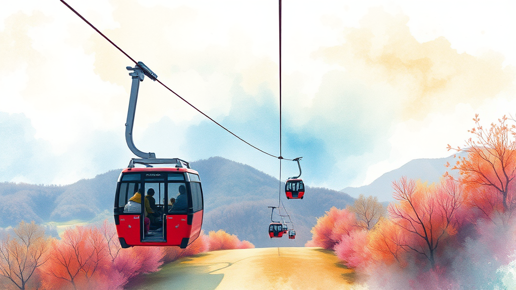 케이블카 요금 & 할인 꿀팁 (watercolor 스타일)