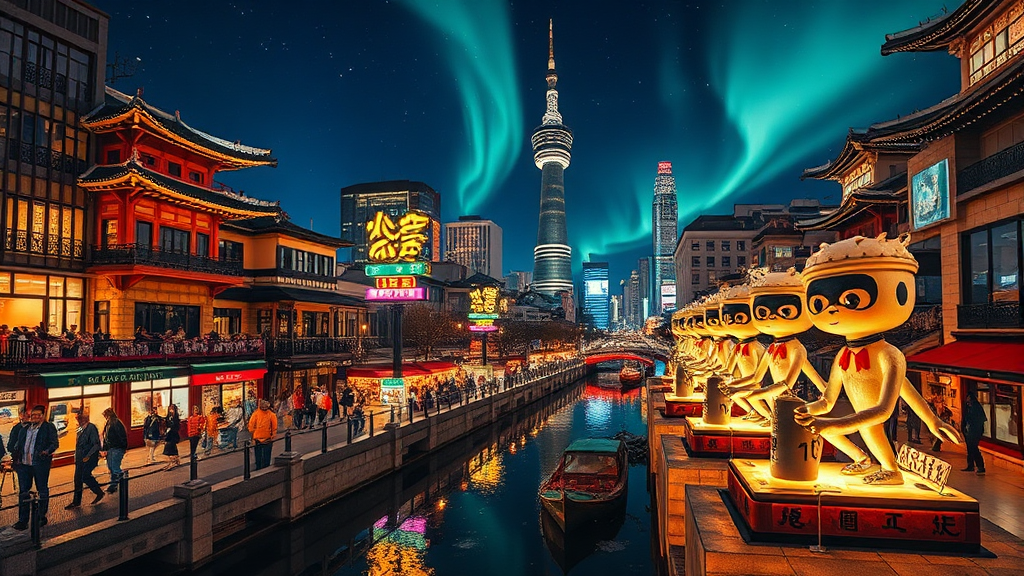 청계천 관람 코스 (realistic 스타일)