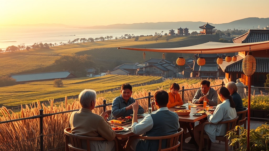 전라도: 맛과 멋이 있는 남도 여행 (realistic 스타일)