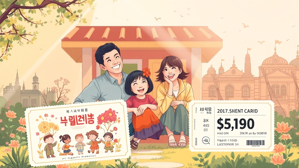 다자녀 가정을 위한 혜택 (illustration 스타일)