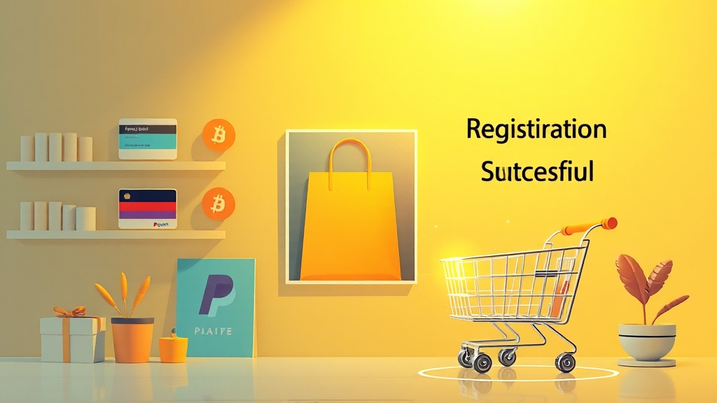 Shopify 상품 관리 및 결제 설정 (illustration 스타일)