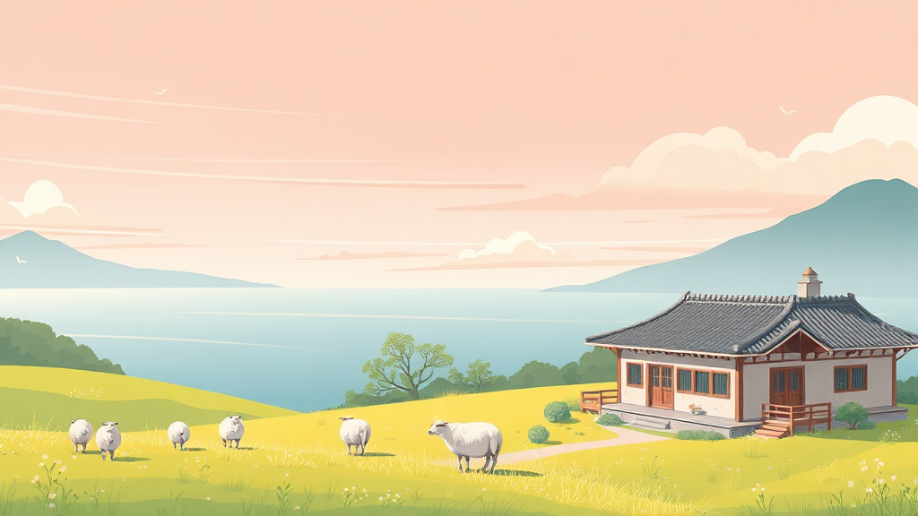 나만의 강원도 봄 여행 계획 세우기 (illustration 스타일)