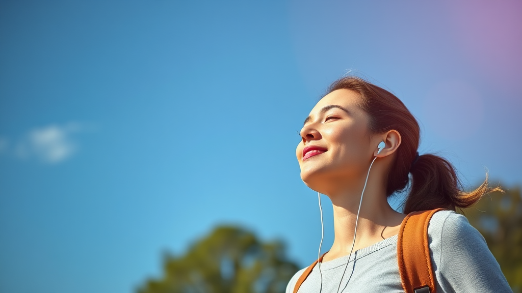 스트레스 관리 노하우 (realistic 스타일)