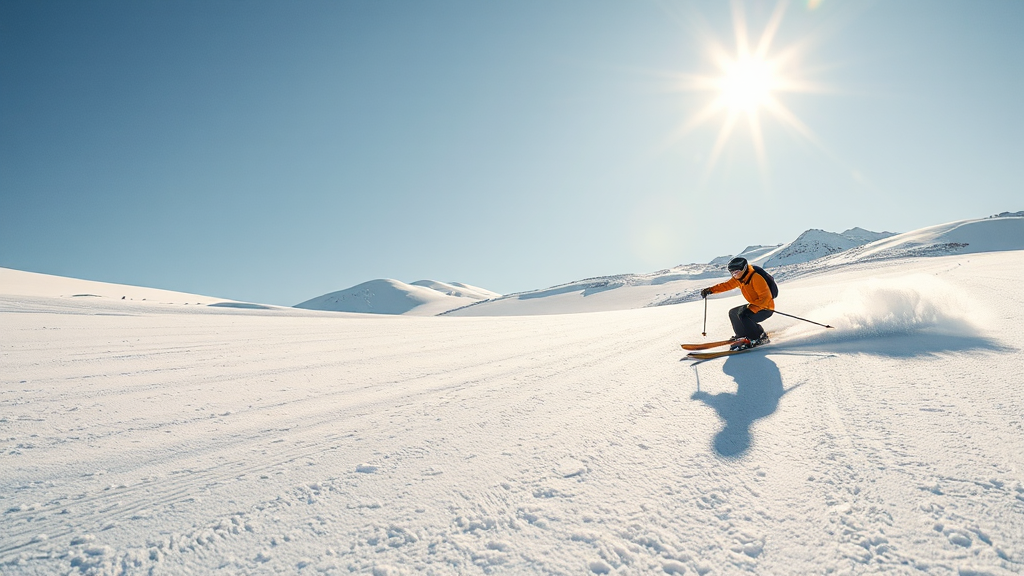 스키장 개장, 왜 중요할까? (realistic 스타일)