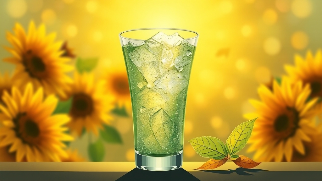 칡즙, 피로 회복제? (illustration 스타일)