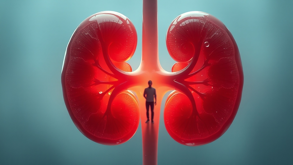 투석 시작 기준: 종합 판단 (realistic 스타일)