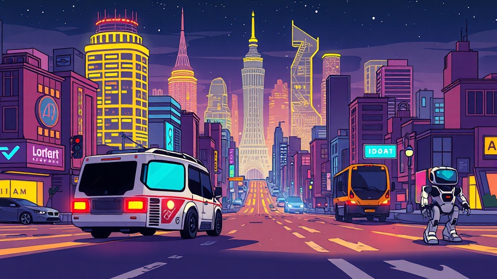 관련 기업 및 기술 동향은? (cartoon 스타일)