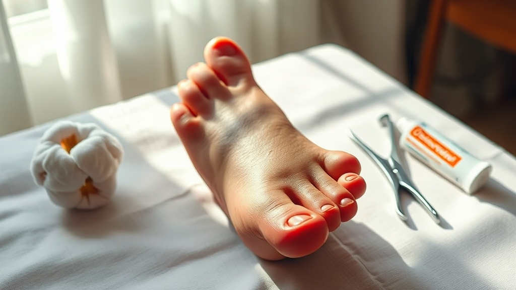 발톱무좀 치료, 주의사항은? (realistic 스타일)