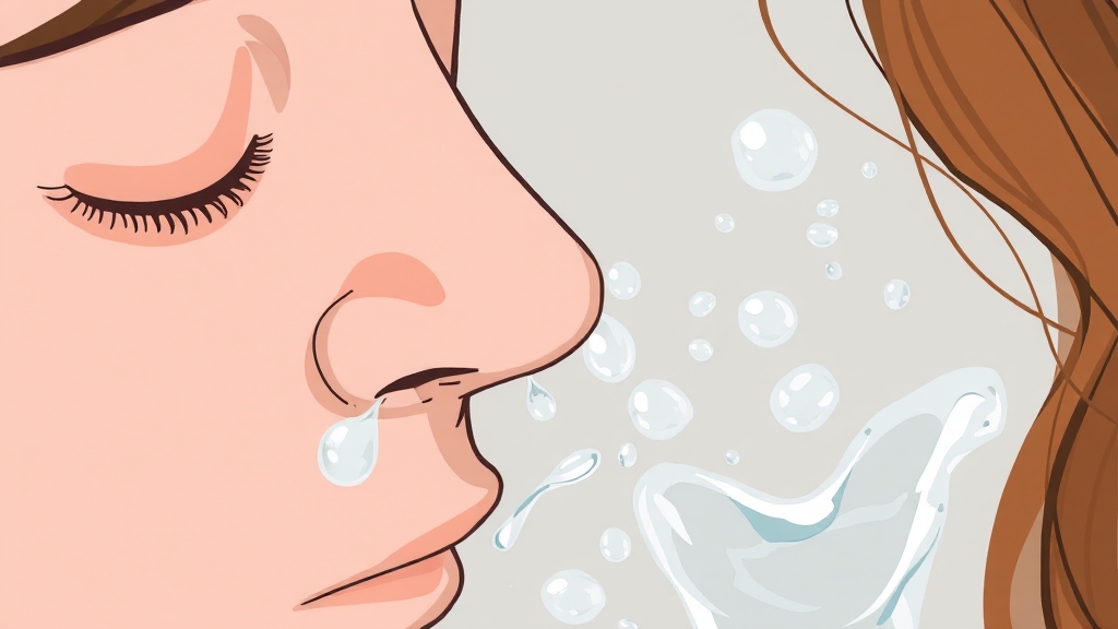 부비동암 치료 후 관리 및 주의사항 (illustration 스타일)