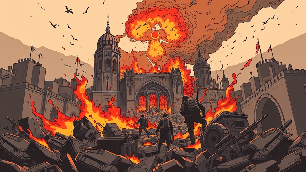 이란-이스라엘 갈등, 왜 심화됐나? (illustration 스타일)