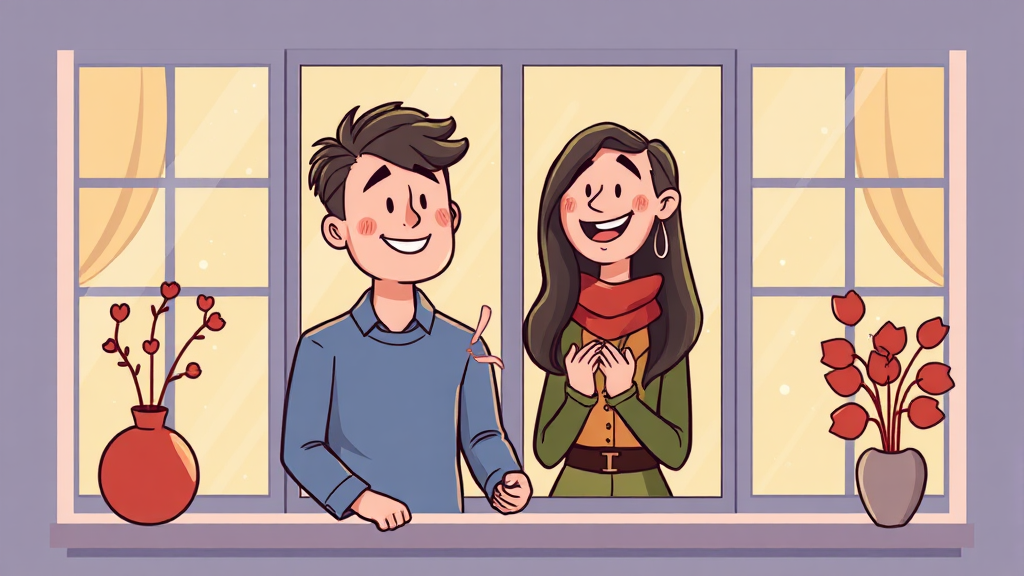 이한영-유세희 관계 변화 (cartoon 스타일)