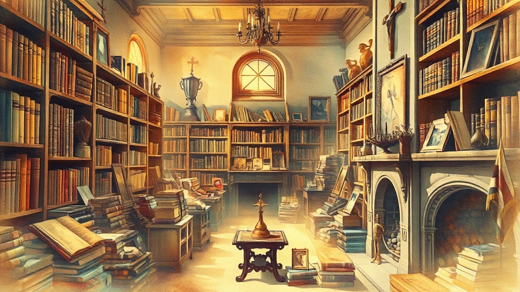 안동 교회 서점 방문 가이드 (watercolor 스타일)