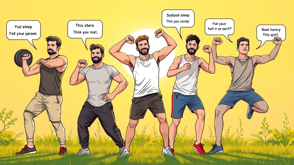 활력 UP! 생활 습관 개선 꿀팁 🍯 (illustration 스타일)