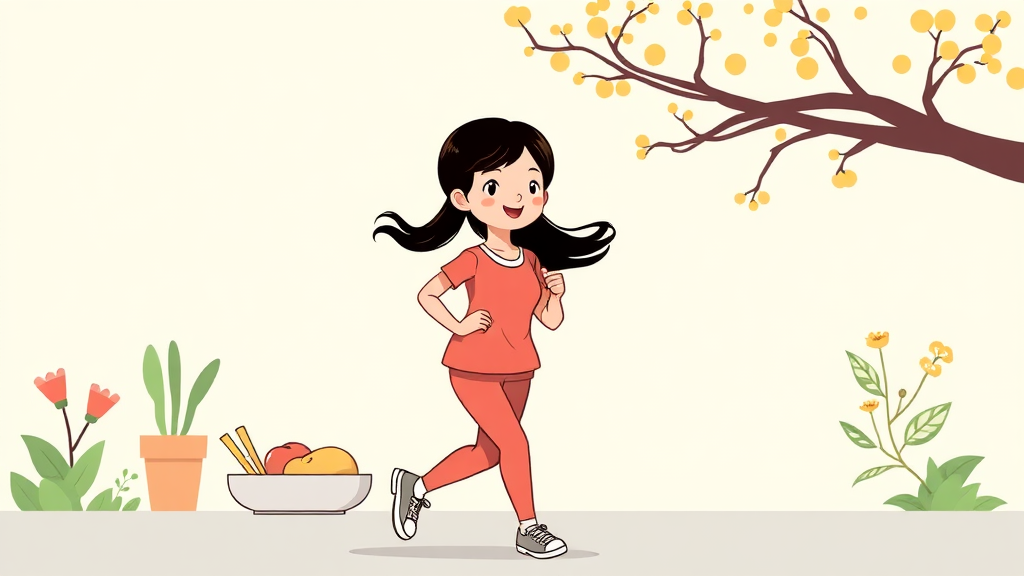 다이어트 성공 후 유지 비결: 홍현희의 경험담 (cartoon 스타일)