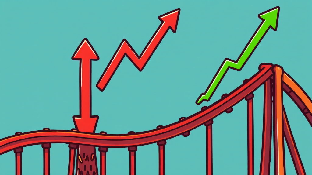 최근 주가, 왜 롤러코스터? (cartoon 스타일)