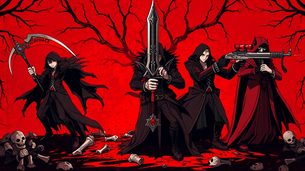 뱀파이어 직업 소개 및 티어 평가 (illustration 스타일)