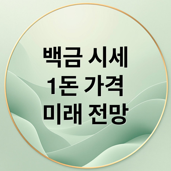 백금 시세
1돈 가격
미래 전망 (백금 시세 조회)