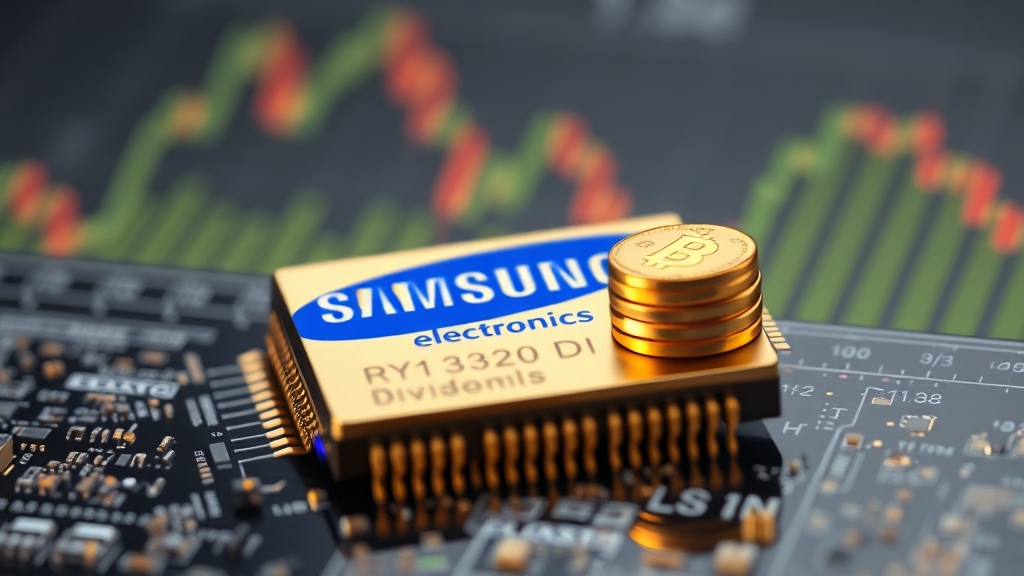 삼성전자 주가와 배당금의 관계 (realistic 스타일)