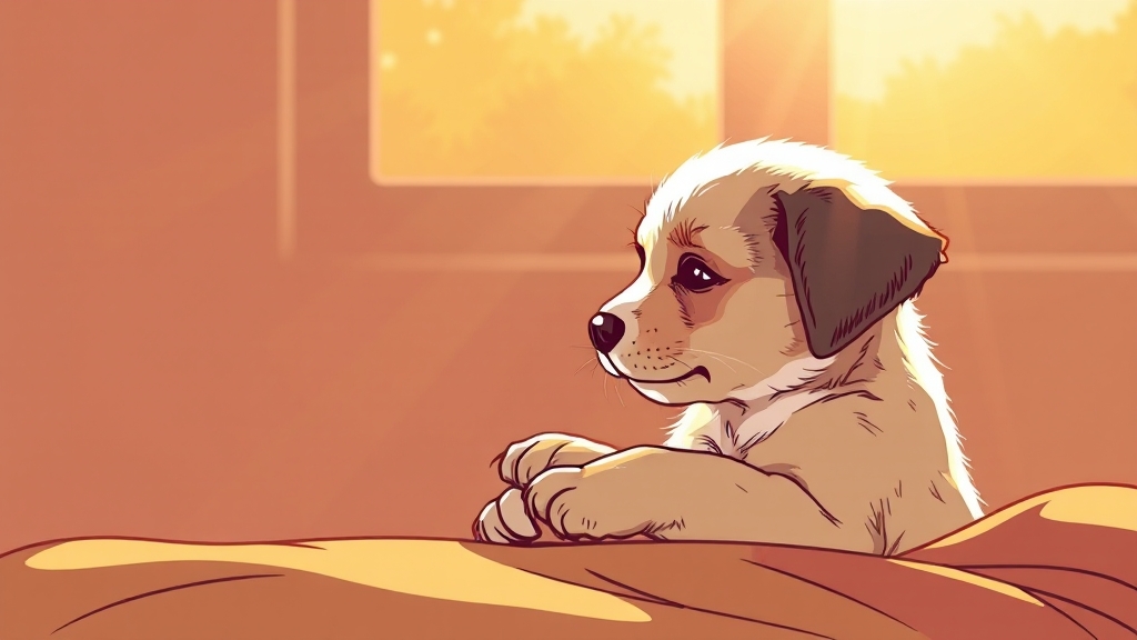 보호소 첫 방문 (illustration 스타일)