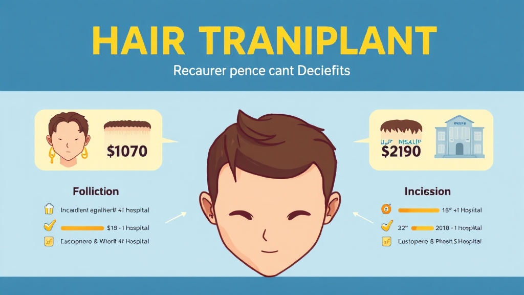 모발이식 비용: 결정 요인 및 선택 (cartoon 스타일)
