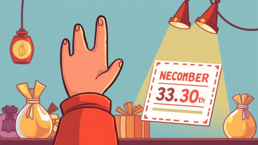 소비쿠폰 사용 기한 및 유의사항 (cartoon 스타일)