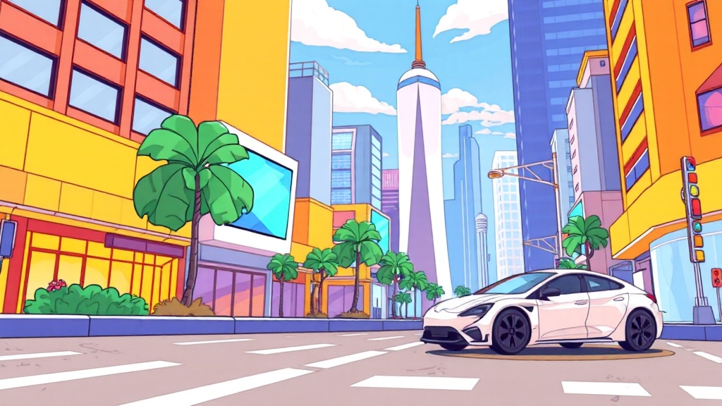 IT 산업 주요 뉴스 (cartoon 스타일)