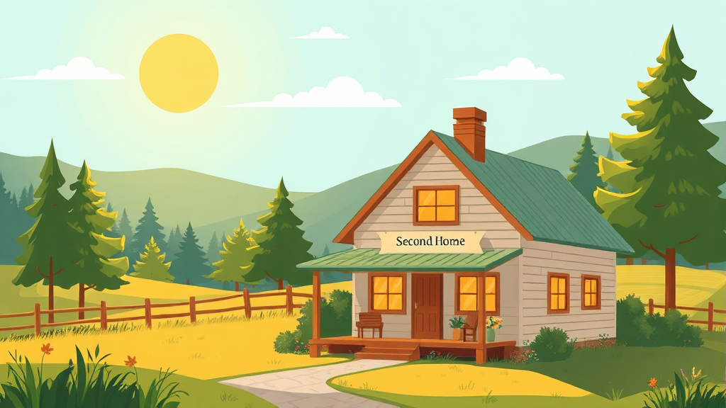 인구감소지역 세컨드 홈 특례 (illustration 스타일)
