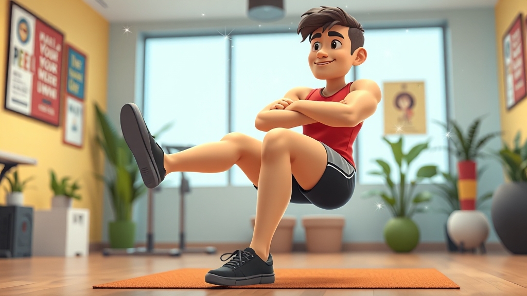 무릎 건강을 위한 추가 관리법 (cartoon 스타일)