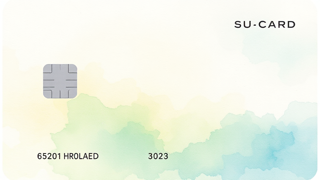 모두의카드 신청 조건 및 서류 (watercolor 스타일)