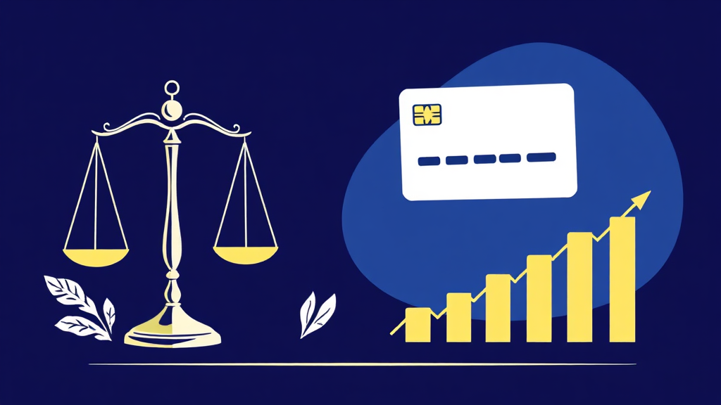 신용카드 현금서비스, 신용등급에 미치는 영향 (illustration 스타일)