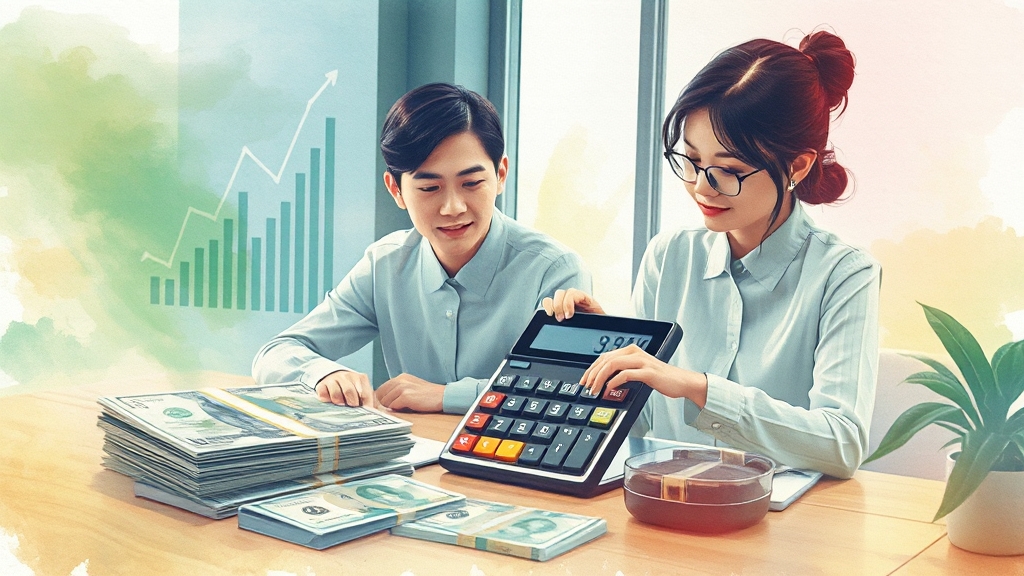3.3% 이자 계산 활용 계획 (watercolor 스타일)