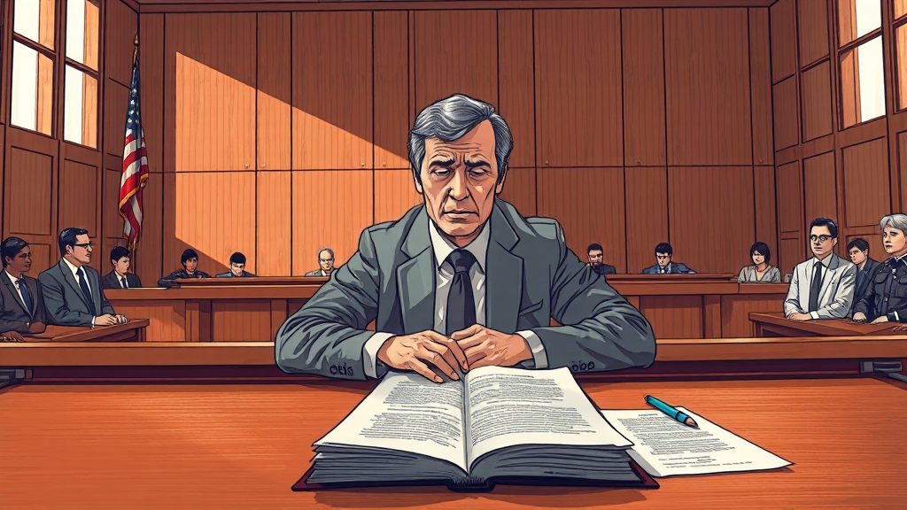 금고 1년형 선고 기준 (illustration 스타일)